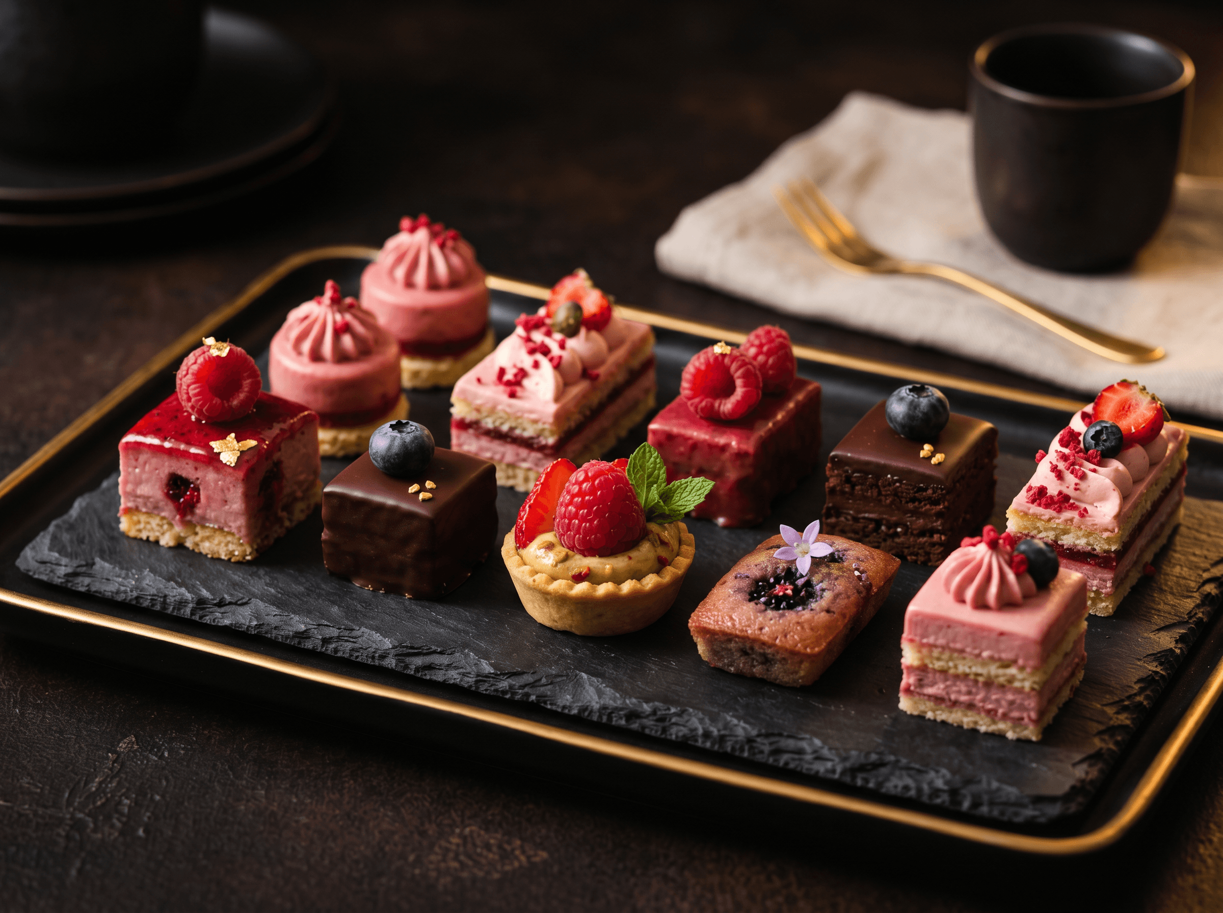 Petit fours & tarte